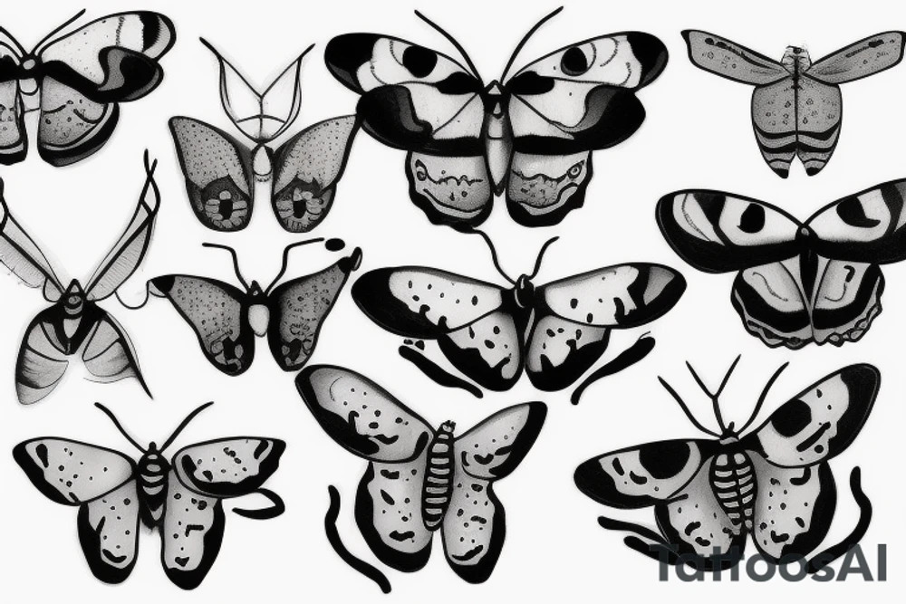 Cecropia moth tattoo idea
