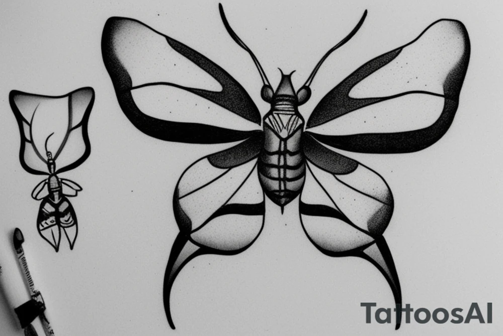 Cecropia moth tattoo idea