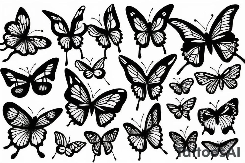 Realisti Butterfly tattoo idea