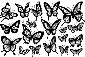 Realisti Butterfly tattoo idea