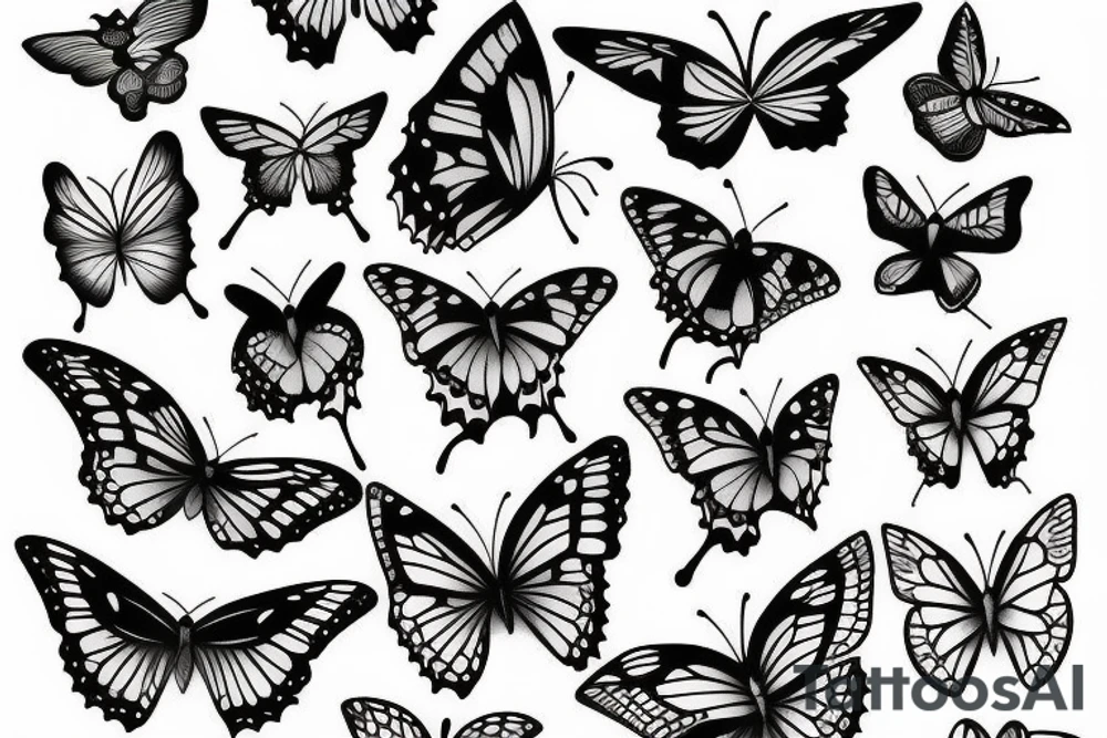 Realisti Butterfly tattoo idea
