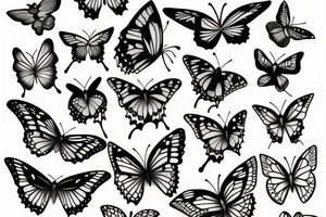 Realisti Butterfly tattoo idea