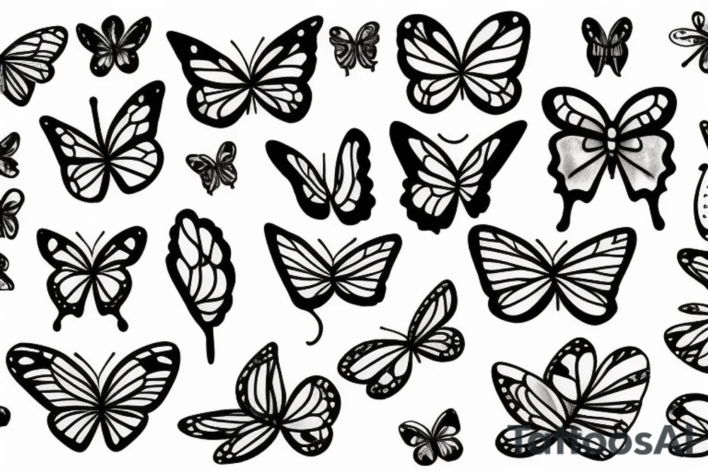 Broken Butterfly tattoo idea
