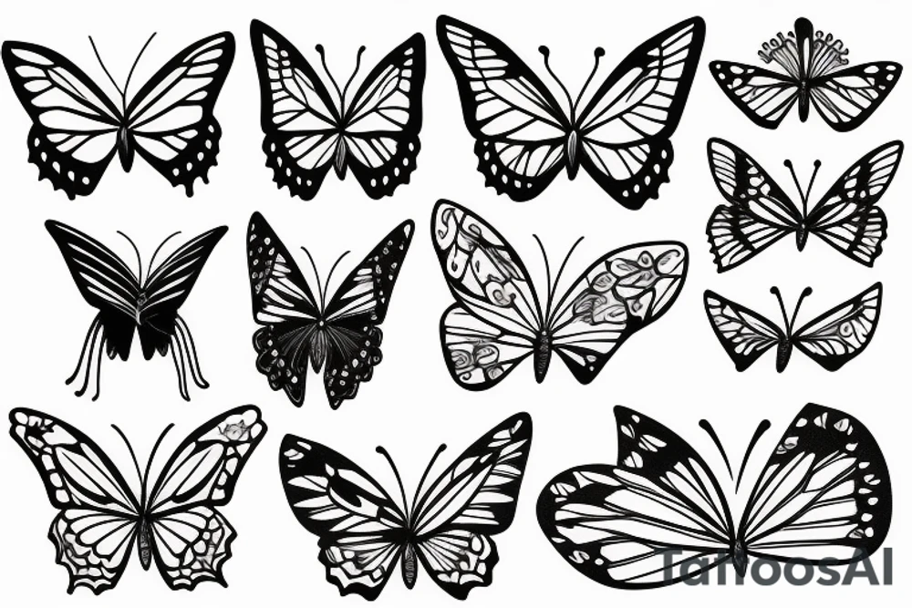 Broken Butterfly tattoo idea