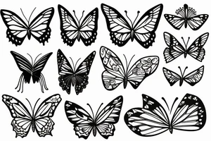 Broken Butterfly tattoo idea