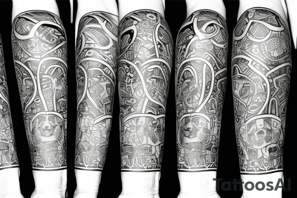 Roaring bear tattoo idea