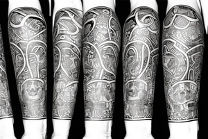 Roaring bear tattoo idea