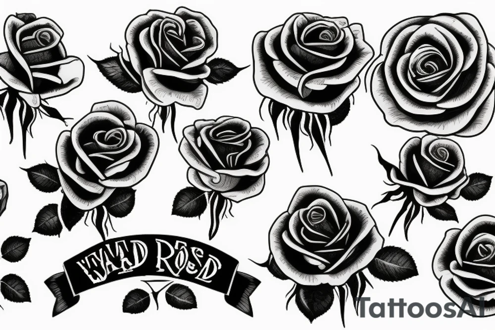 war dead rose tattoo idea