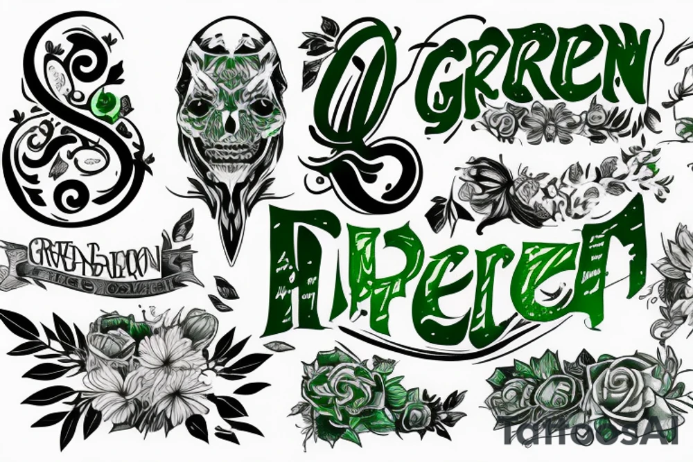 "Green" tattoo idea