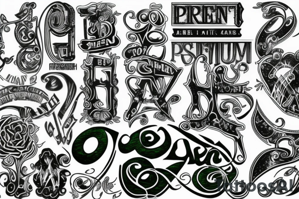 "Green" tattoo idea