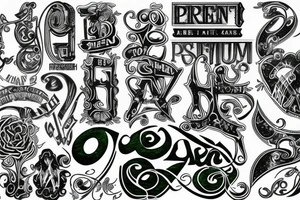 "Green" tattoo idea