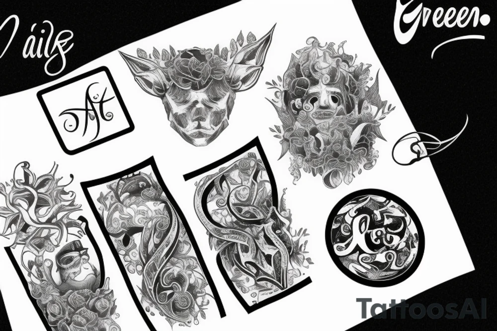 The name Green tattoo idea