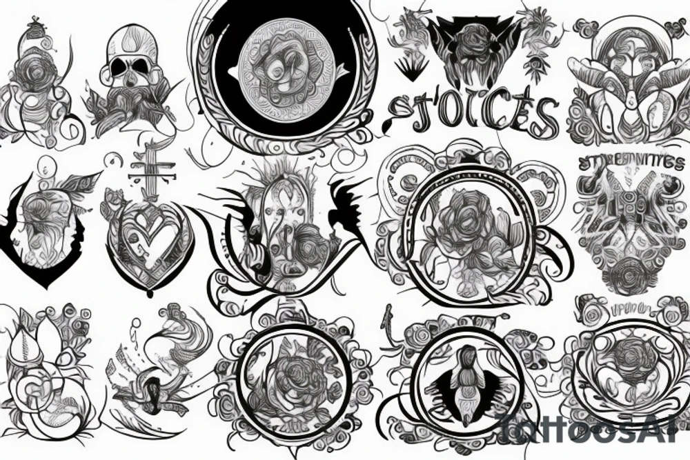 Stoic virtues tattoo idea