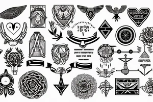 Stoic virtues pretty tattoo idea