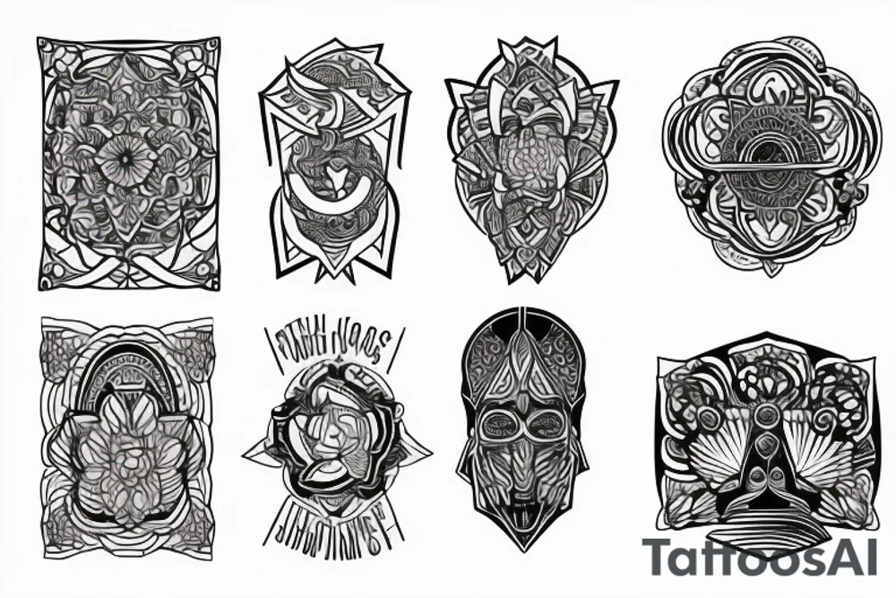 Stoic virtues pretty tattoo idea