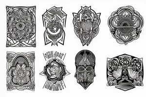 Stoic virtues pretty tattoo idea