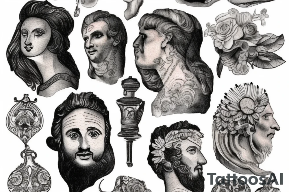Seneca Marcus Aurelius tattoo idea