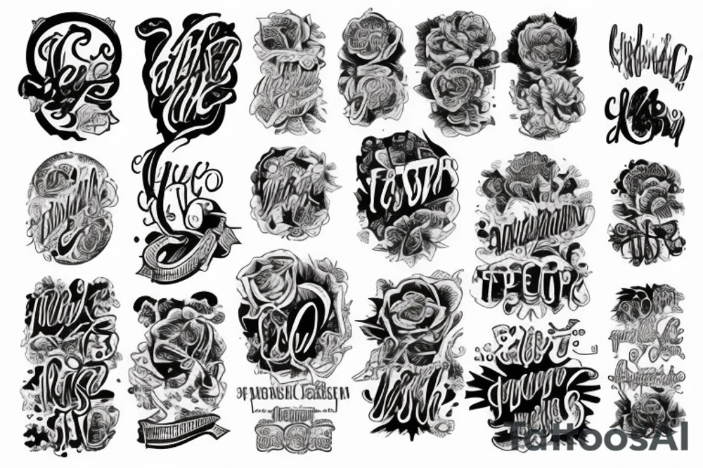 American traditional style words saying Ink Therapy tattoo idea