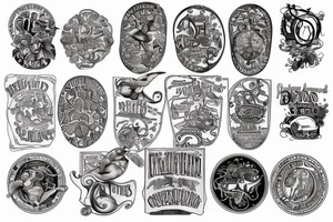 two british pennies tattoo idea