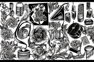 music album artwork tattoo idea