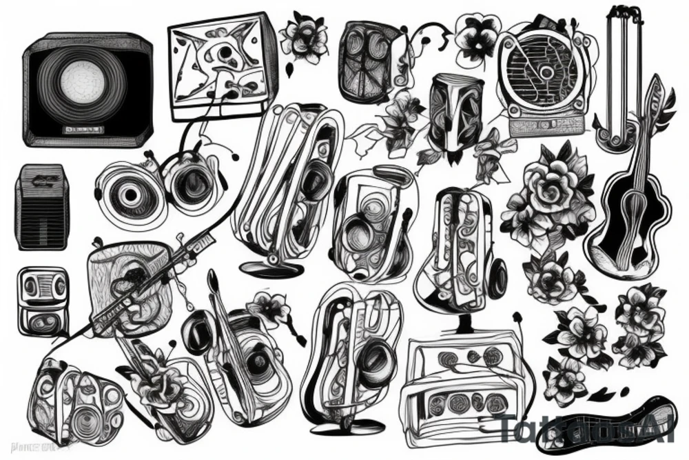 music album artwork tattoo idea