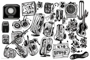 music album artwork tattoo idea