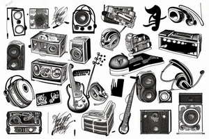 music album artwork tattoo idea