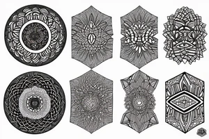 mandala with victoria falls in it tattoo idea