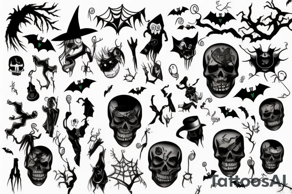 halloween tattoo idea