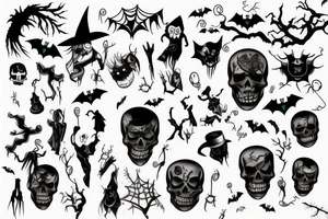 halloween tattoo idea
