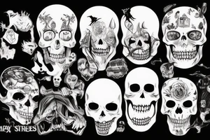 scary movies tattoo idea