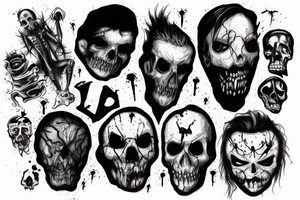 horror movies tattoo idea