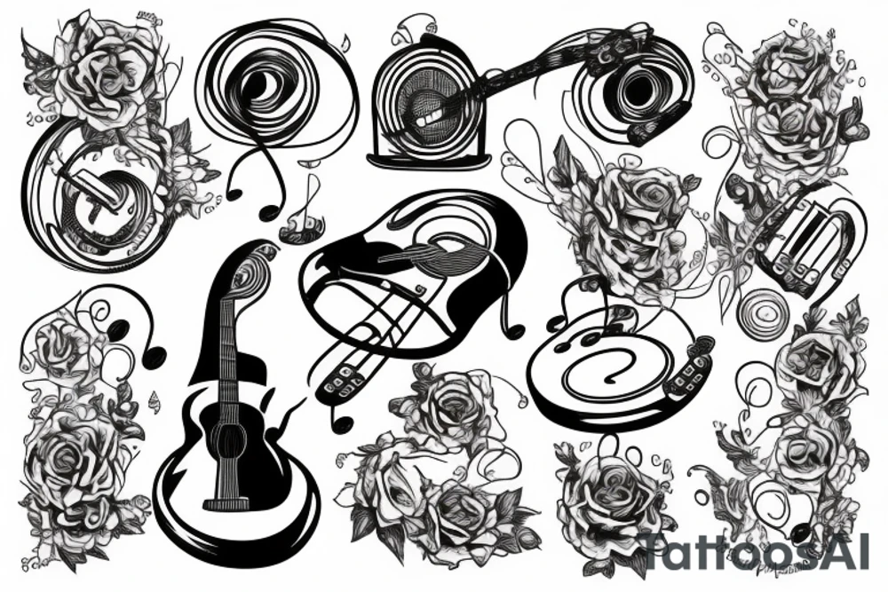 music tattoo idea