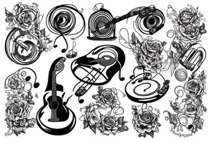 music tattoo idea