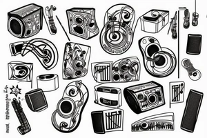music tattoo idea