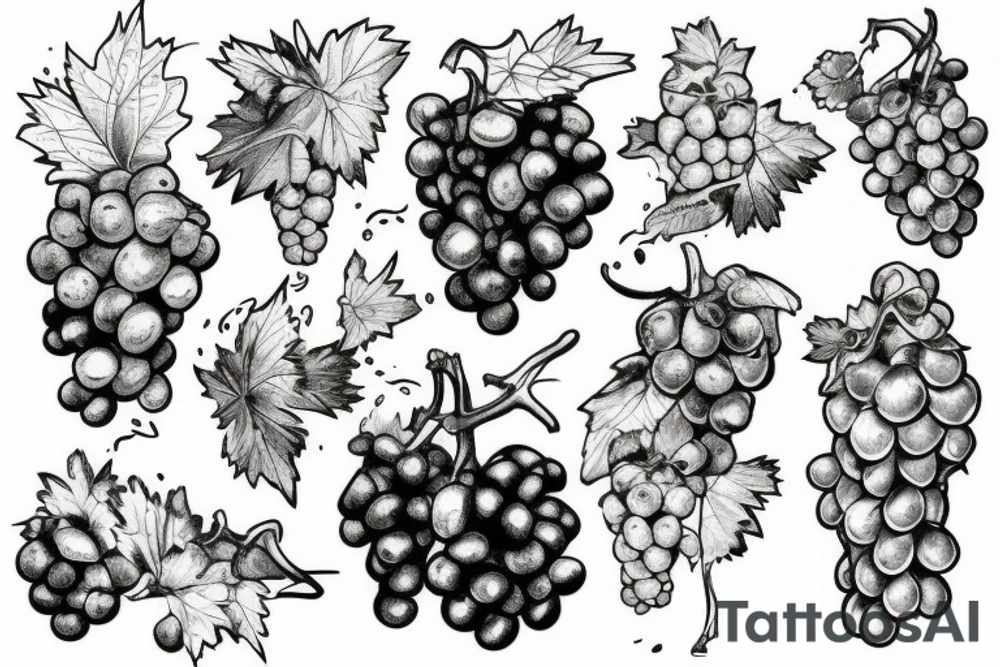 Grape crusher tattoo idea