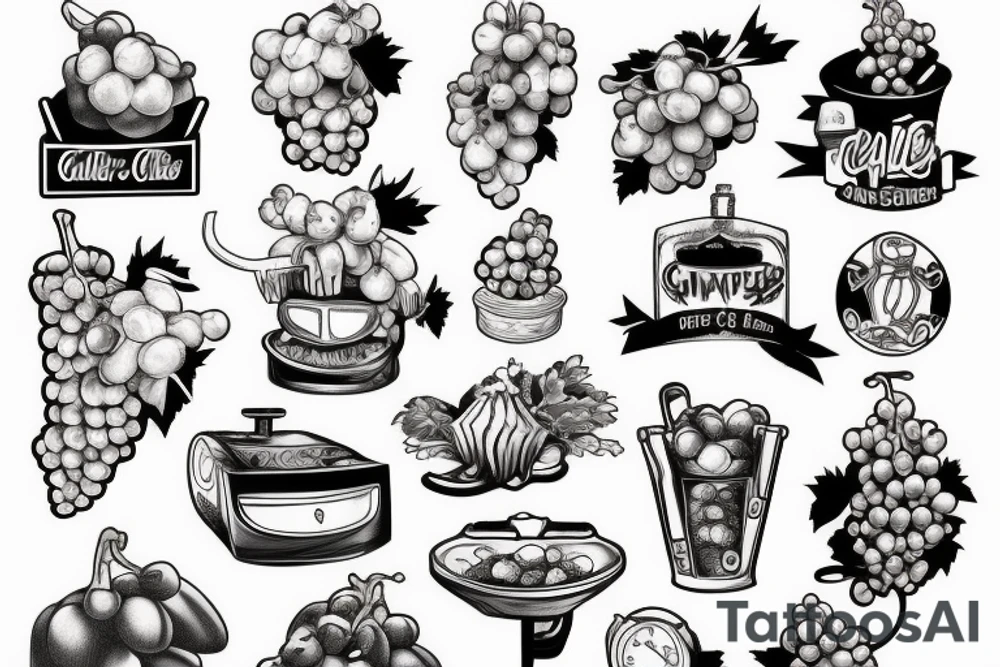 Grape crusher tattoo idea
