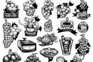 Grape crusher tattoo idea