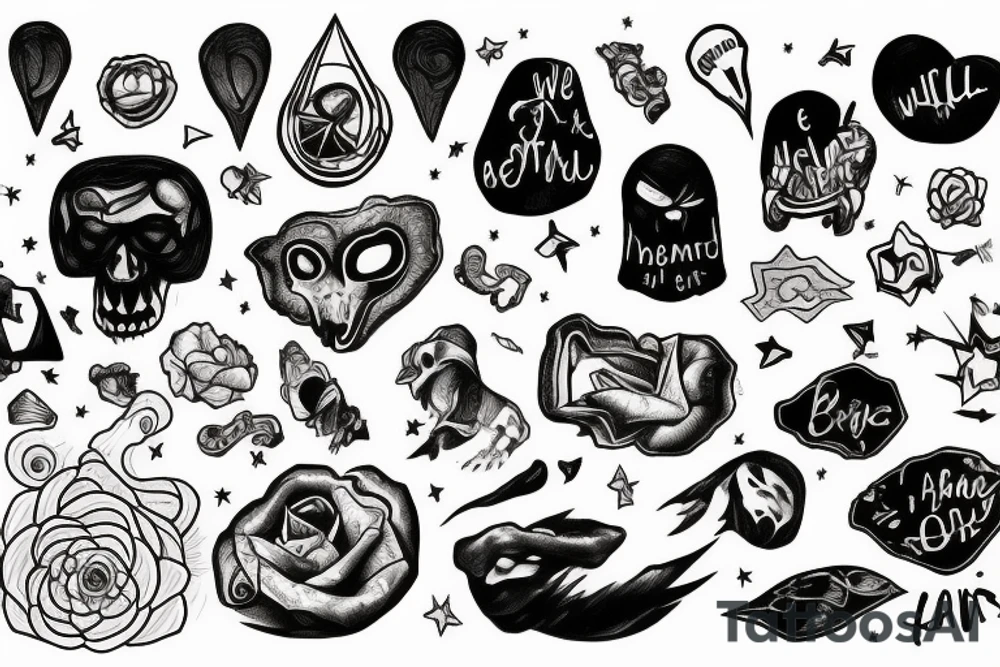 Something to represent that we are all on a giant rock and nothing matters tattoo idea