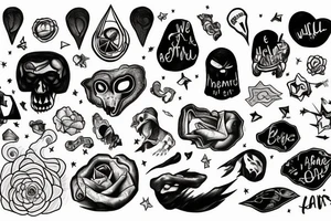 Something to represent that we are all on a giant rock and nothing matters tattoo idea