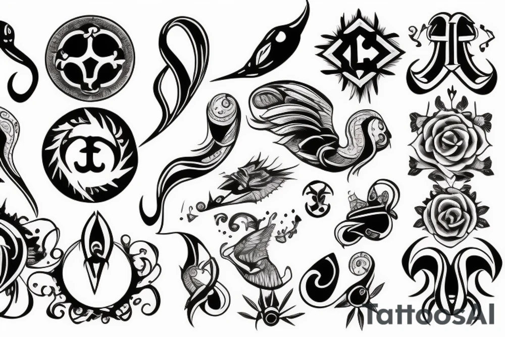 Luck symbol tattoo idea