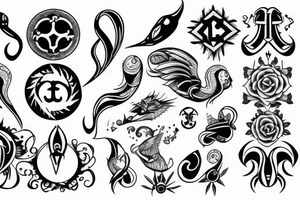 Luck symbol tattoo idea