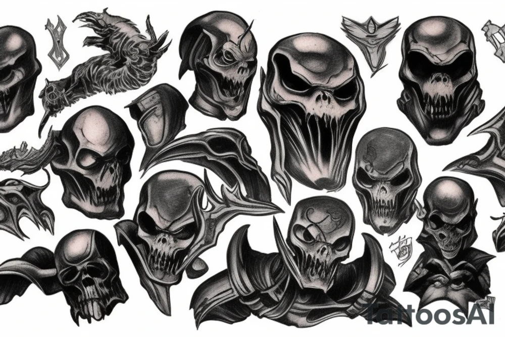 Doom eternal tattoo for sleeve tattoo idea