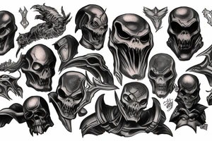 Doom eternal tattoo for sleeve tattoo idea