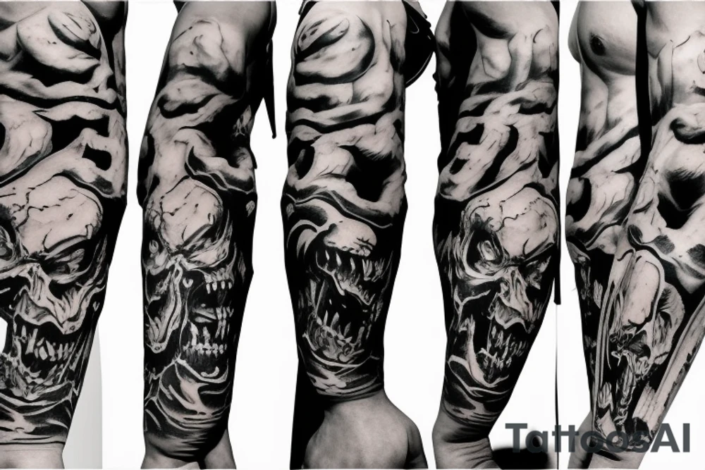 Doom eternal tattoo for sleeve tattoo idea