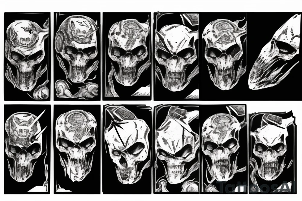 Doom eternal tattoo for sleeve tattoo idea