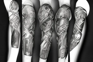 Doom slayer tattoo for sleeve tattoo idea