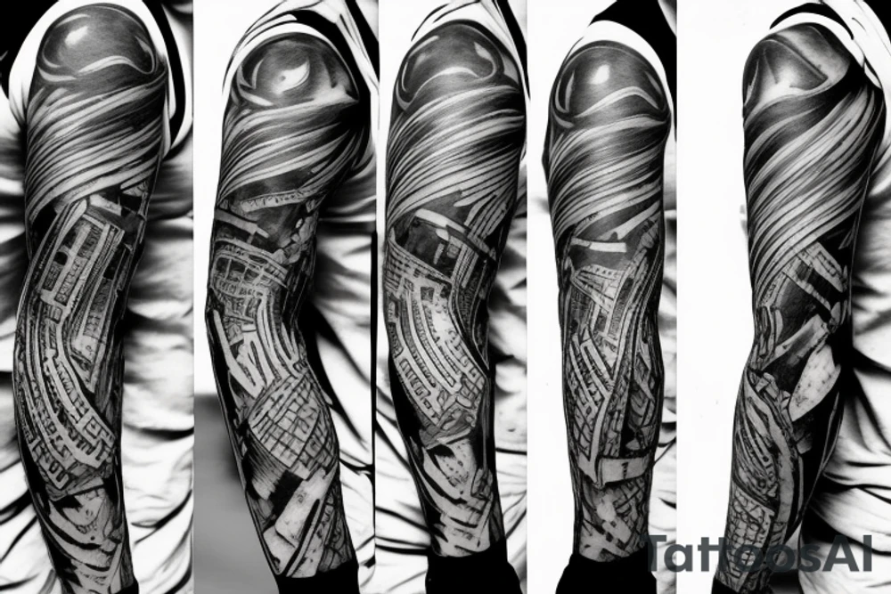 Doom slayer tattoo for sleeve tattoo idea