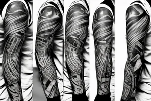 Doom slayer tattoo for sleeve tattoo idea