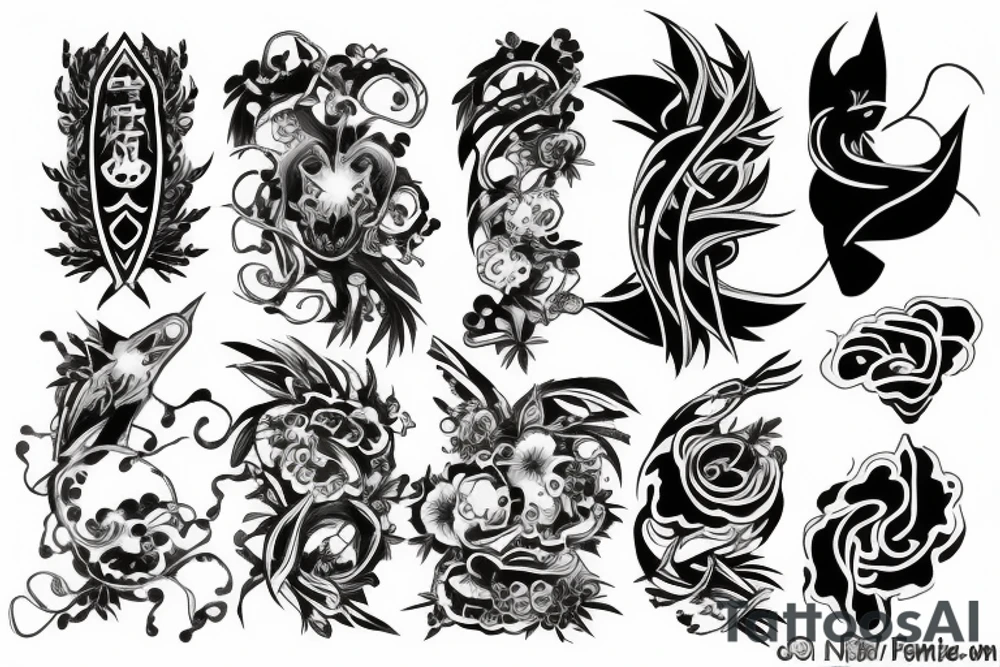 4 element tattoo idea